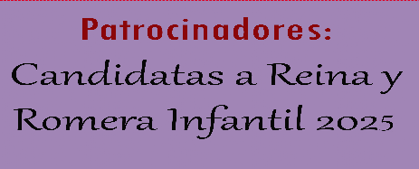 Candidatas Reina Infantil 2025